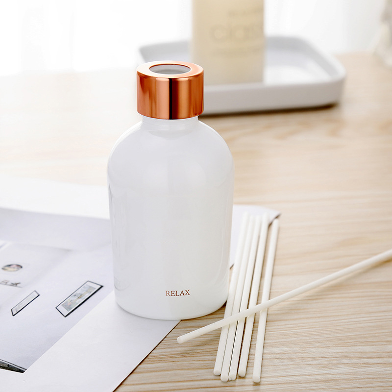 Reed diffuser vendors Wholesale private label luxury aromatherapy essential oil aroma reed diffuser with rattan sticker